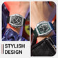 Men’s Stylish Silicone Belt Quartz Watch