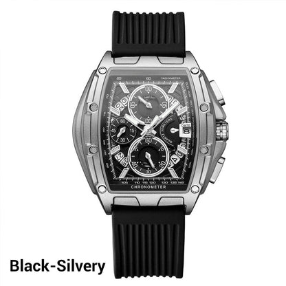 Men’s Stylish Silicone Belt Quartz Watch