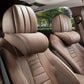 Ergonomic headrest and lumbar support set for car seats