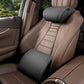 Ergonomic headrest and lumbar support set for car seats