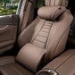 Ergonomic headrest and lumbar support set for car seats