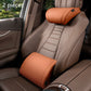 Ergonomic headrest and lumbar support set for car seats