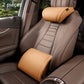 Ergonomic headrest and lumbar support set for car seats