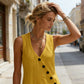 Women's Sleeveless V-Neck Maxi Dress with Pockets
