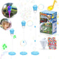Automatic Handheld Bubble Machine for Kids, Bubble Maker Spring Summer Toys with Lights, Outdoor Rechargeable Blower Best Easter Gift for Children