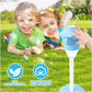 Automatic Handheld Bubble Machine for Kids, Bubble Maker Spring Summer Toys with Lights, Outdoor Rechargeable Blower Best Easter Gift for Children