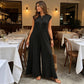 Sleeveless Ribbed Wide-Leg Jumpsuit with Pockets