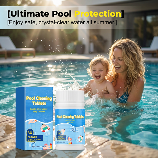 Pool Cleaning Tablets for Crystal Clear Water