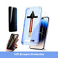 Tempered glass screen protector with automatic alignment kit