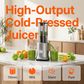110mm Wide Chute Slow Juicer | High-Yield Cold Press, Less Prep! 🍎🍊✨