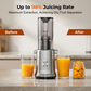 110mm Wide Chute Slow Juicer | High-Yield Cold Press, Less Prep! 🍎🍊✨