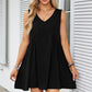 Women’s V-Neck Sleeveless Pleated Dress | Loose & Elegant, Summer Versatile! 👗✨