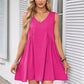 Women’s V-Neck Sleeveless Pleated Dress | Loose & Elegant, Summer Versatile! 👗✨