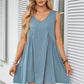 Women’s V-Neck Sleeveless Pleated Dress | Loose & Elegant, Summer Versatile! 👗✨