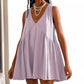 Women’s V-Neck Sleeveless Pleated Dress | Loose & Elegant, Summer Versatile! 👗✨