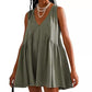 Women’s V-Neck Sleeveless Pleated Dress | Loose & Elegant, Summer Versatile! 👗✨