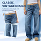 Women's Vintage-Style Relaxed Fit Jeans | Classic Comfort, Effortless Chic! 👖✨
