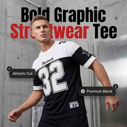 Men's Casual Graphic Print Tee | Streetwear Style, Relaxed Comfort, Make a Statement! 👕✨