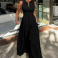 Sleeveless Zip-Front A-Line Maxi Dress | Elegant High-Waist, Versatile Chic! 👗✨