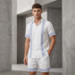 Men's Floral Print Short Sleeve Shirt & Shorts Set | Trendy, Breathable, Vacation Ready! 🌴☀️