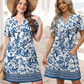 Women's Casual Loose Short Sleeve Dress | Stylish Comfort, Pockets Included! 👗✨