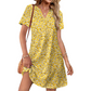 Women's Casual Loose Short Sleeve Dress | Stylish Comfort, Pockets Included! 👗✨