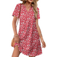 Women's Casual Loose Short Sleeve Dress | Stylish Comfort, Pockets Included! 👗✨