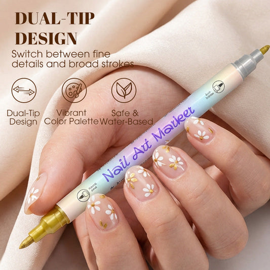 🔥48% off⏰Nail art pen set with two tips