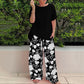 Women's Trendy Two-Piece Casual Outfit | Floral Pants, Comfy & Versatile, Summer Essential! 🌸👖