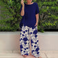 Women's Trendy Two-Piece Casual Outfit | Floral Pants, Comfy & Versatile, Summer Essential! 🌸👖