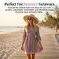 Women's Bohemian Print V-Neck Mini Dress