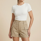 ✨ NEW! Women's High-Waist Cargo Shorts