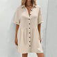 ✨ SALE! Shirt Neck Button Midi Dress