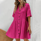 ✨ SALE! Shirt Neck Button Midi Dress