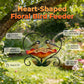 Heart-Shaped Floral Bird Feeder