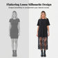 ✨ New Arrival! Modern Layered Tee Dress with Lace - Effortlessly Chic! ✨