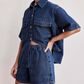 ✨ Denim Shirt & Shorts Set - Casual Comfort! ✨