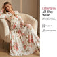 🌹 Vintage Rose Print V-Neck Maxi Dress - Romantic Elegance, Goddess Vibe! 🌹