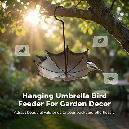 Creative Umbrella Bird Feeder & Bath - Enhance Garden Life
