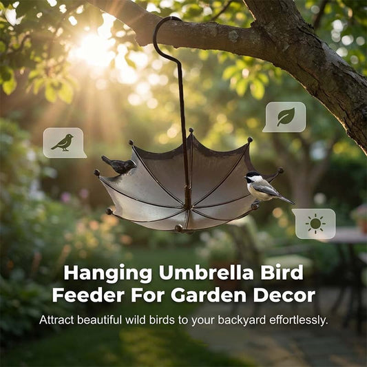 Creative Umbrella Bird Feeder & Bath - Enhance Garden Life