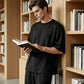 📢📢39% OFF !! ⏰Men's T-Shirt & Wide-Leg Pants 2-Piece Set