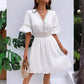 ✨Flash Sale! Elegant V-Neck Lace Dress 🏖️ Your Summer Vacation Essential!