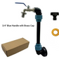 Adapter set for IBC tanks – riser, zinc alloy tap (3/4"), PE hose & elbow fittings – ideal for the garden & home💧🏡