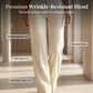 Women's Elegant Pleated Wide-Leg Suit Pants - High-Waist, Flowy & Versatile
