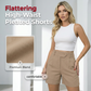 Women's High-Waist Pleated Shorts - Elegant, Comfy & Versatile