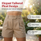 Women's High-Waist Pleated Shorts - Elegant, Comfy & Versatile