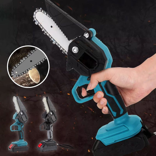 Powerful Mini 6-inch Cordless Electric Chain Saw - Effortless Cutting, Garden Essential