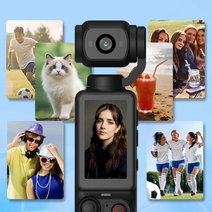 Pocket Gimbal Camera with 1.9" Screen - 1080P, 170° Wide-Angle, Vlog Essential
