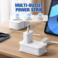 Travel Power Strip, ORICO 4 Outlets 2 USB Ports (1 USB C) with 4FT Wrapped Short Extension Cord Small Power Strip