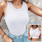 💖Last Day Special Price 💲33!!💖Ribbed Stretchy Tank Top with Shelf Bra